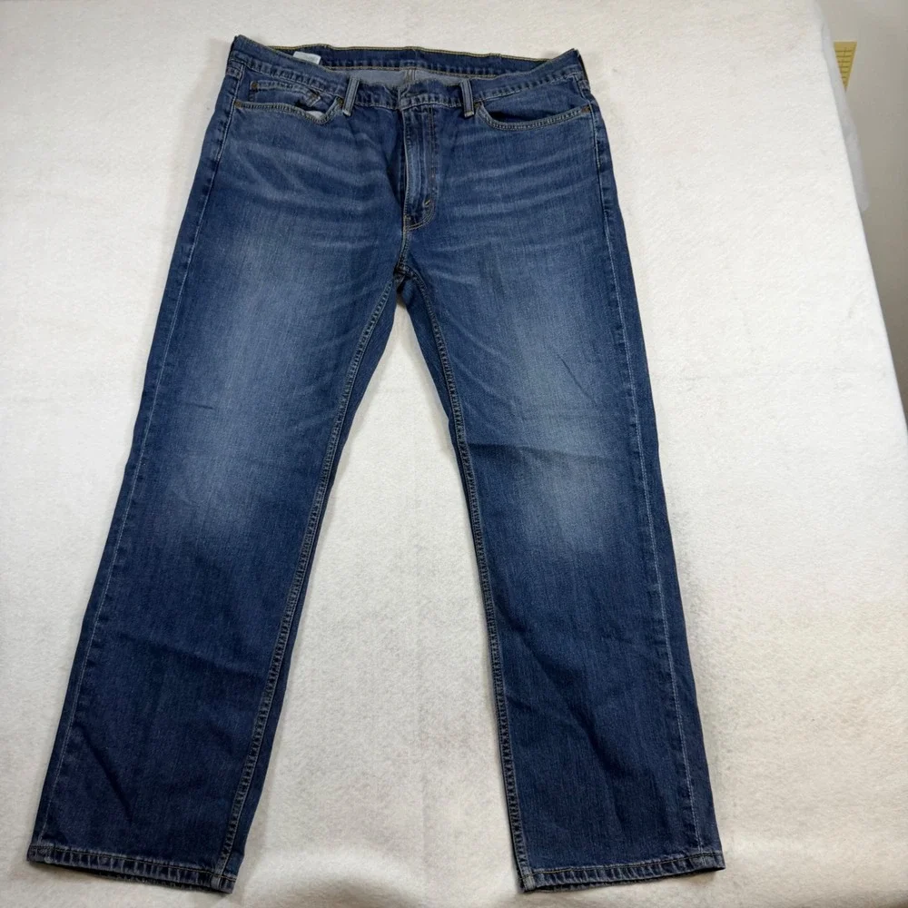 Levis 514 Straight Fit Mens Jeans Blue Medium Wash Denim 38x32 8022